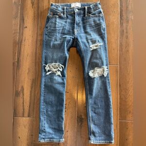 Abercrombie Kids Boys Straight Slim 9/10 Distressed